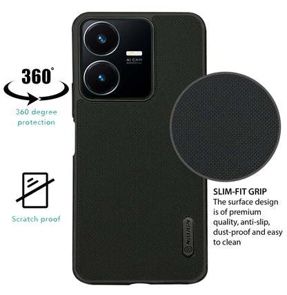 NIUKIN Super Frosted Dotted Case for Vivo Y22
