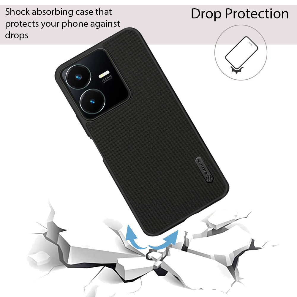 NIUKIN Super Frosted Dotted Case for Vivo Y22