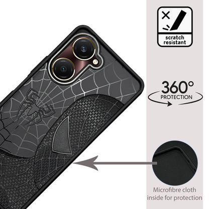Sp Superhero Web Case with Metallic Camera Ring for Vivo Y28s (5G)