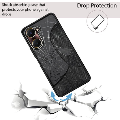 Sp Superhero Web Case with Metallic Camera Ring for Vivo Y28s (5G)