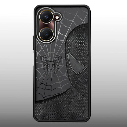 Sp Superhero Web Case with Metallic Camera Ring for Vivo Y28s (5G)