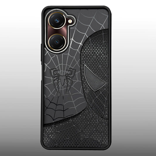 Sp Superhero Web Case with Metallic Camera Ring for Vivo Y28s (5G)