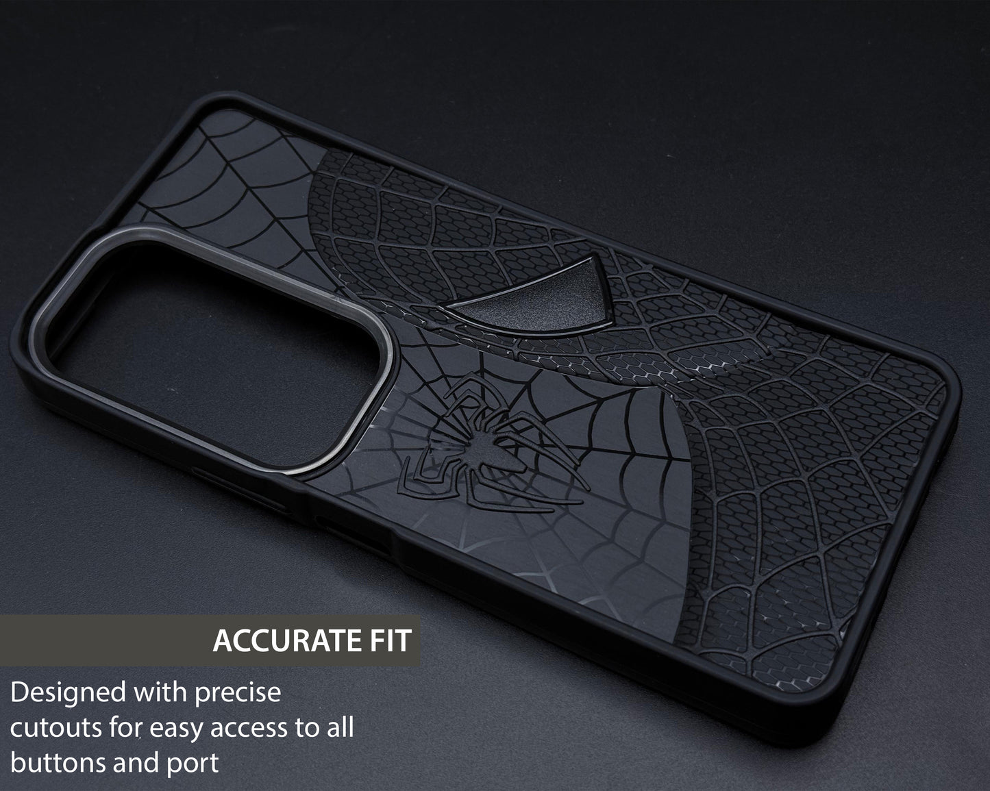 Sp Superhero Web Case with Metallic Camera Ring for Vivo Y19s(5G)