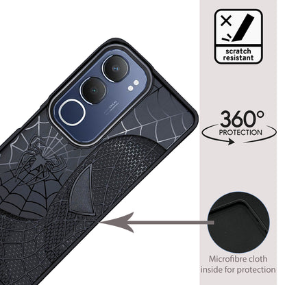 Sp Superhero Web Case with Metallic Camera Ring for Vivo Y19s(5G)