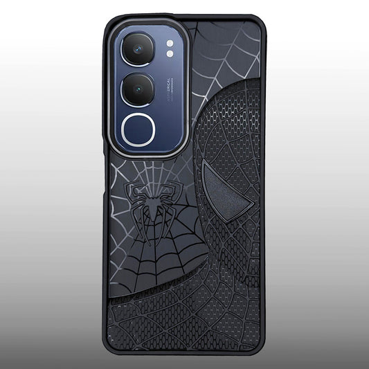 Sp Superhero Web Case with Metallic Camera Ring for Vivo Y19s(5G)