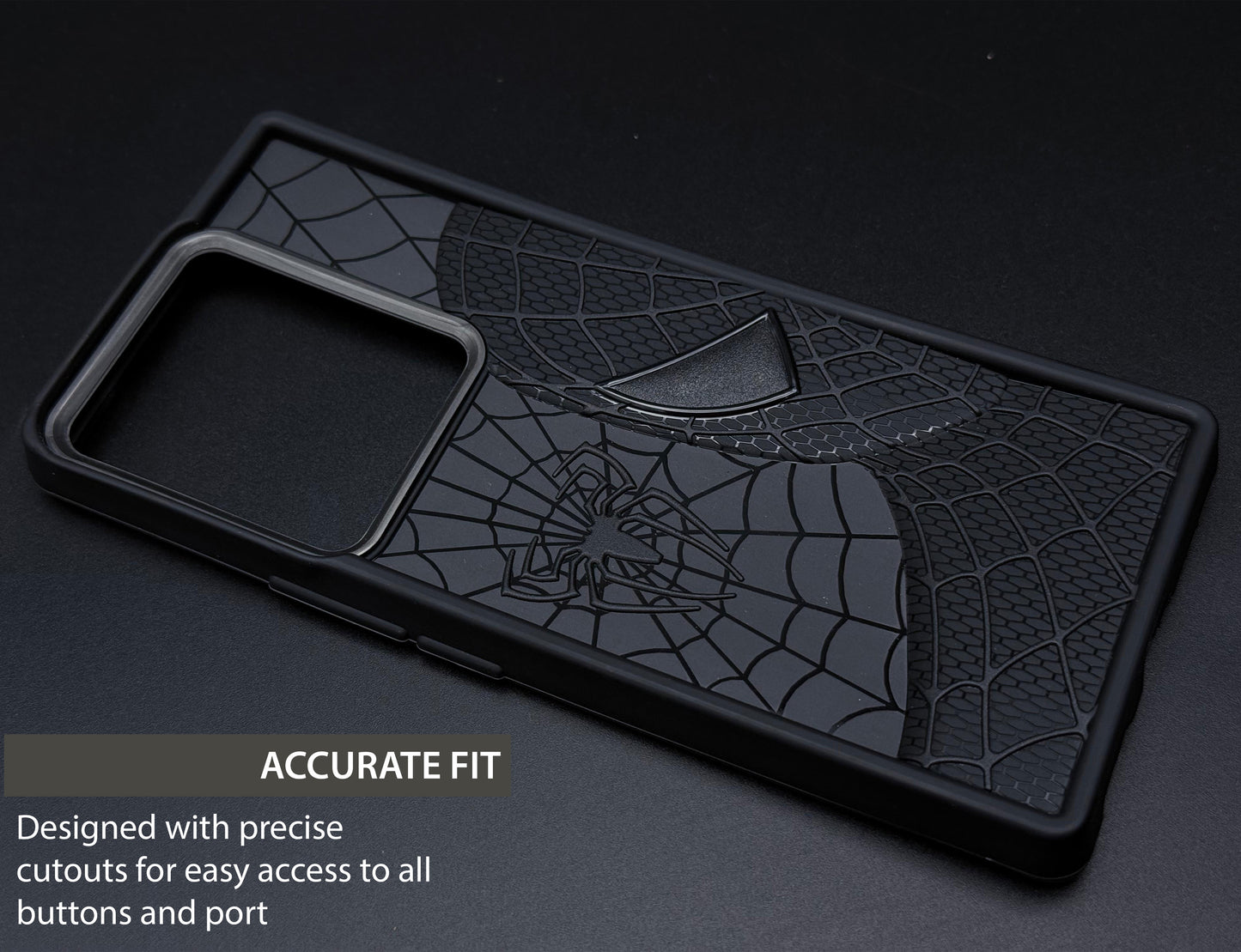 Sp Superhero Web Case with Metallic Camera Ring for Vivo Y200 Pro(5G)