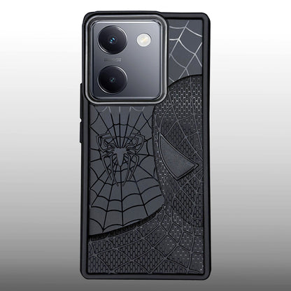 Sp Superhero Web Case with Metallic Camera Ring for Vivo Y200 Pro(5G)