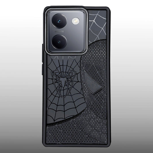 Sp Superhero Web Case with Metallic Camera Ring for Vivo Y200 Pro(5G)
