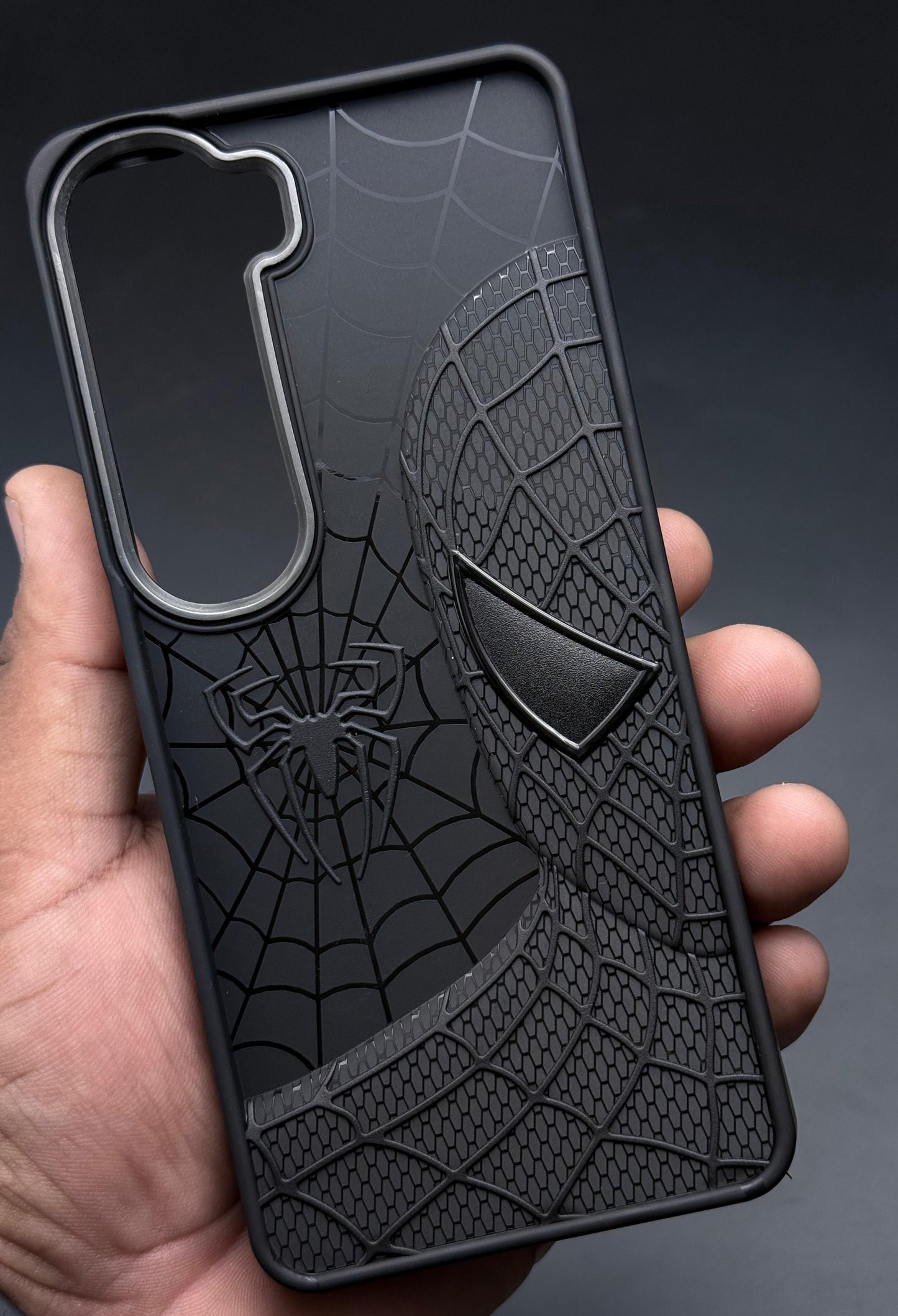 Sp Superhero Web Case with Metallic Camera Ring for Vivo Y300(5G)