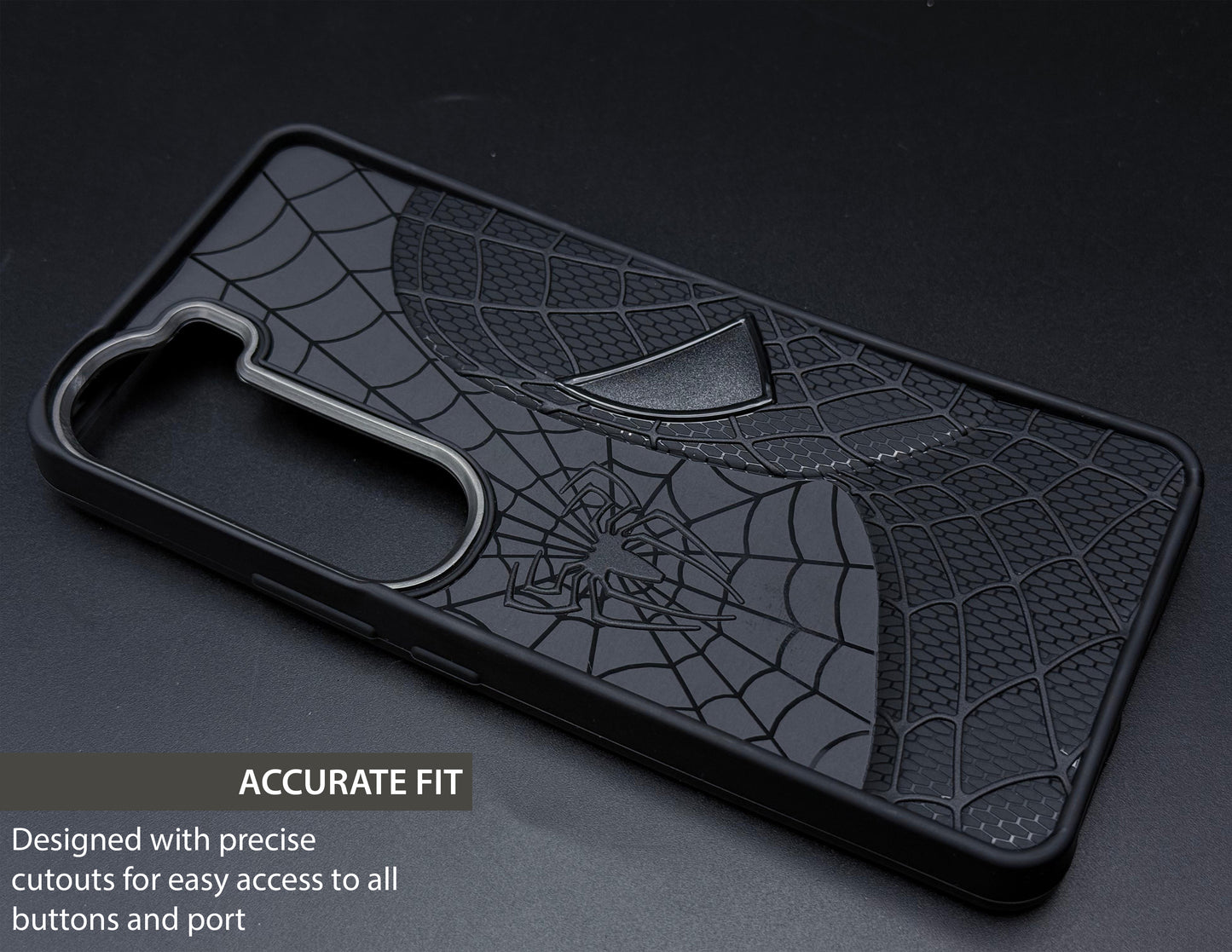 Sp Superhero Web Case with Metallic Camera Ring for Vivo Y300(5G)