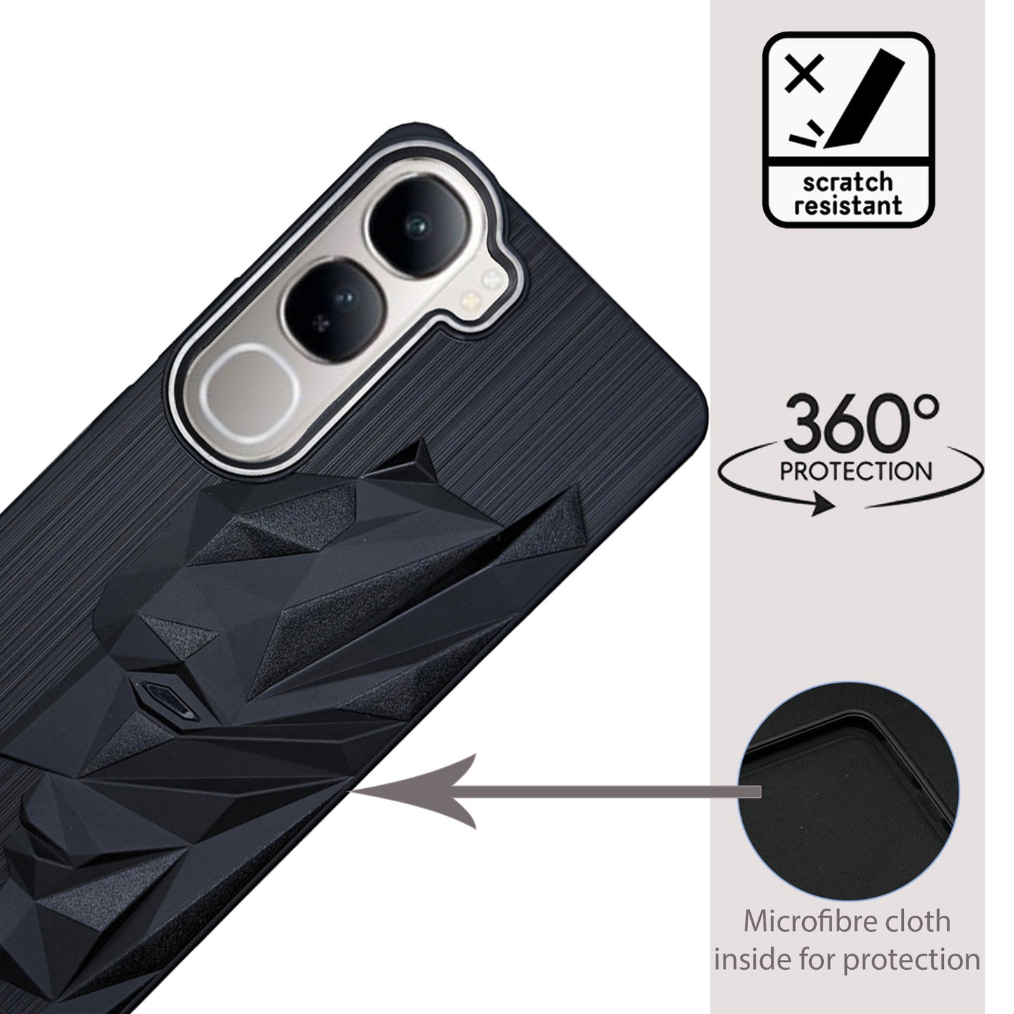 Bt Superhero Case with Camera Ring for Vivo Y300(5G)