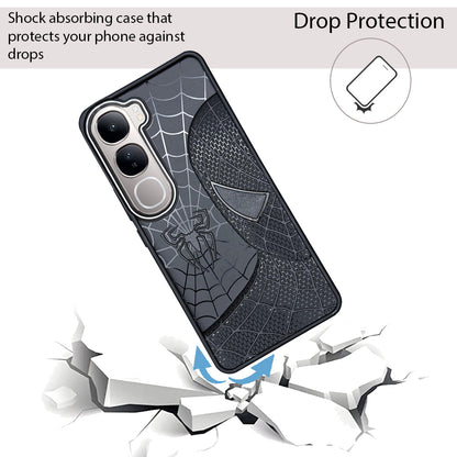 Sp Superhero Web Case with Metallic Camera Ring for Vivo Y300(5G)