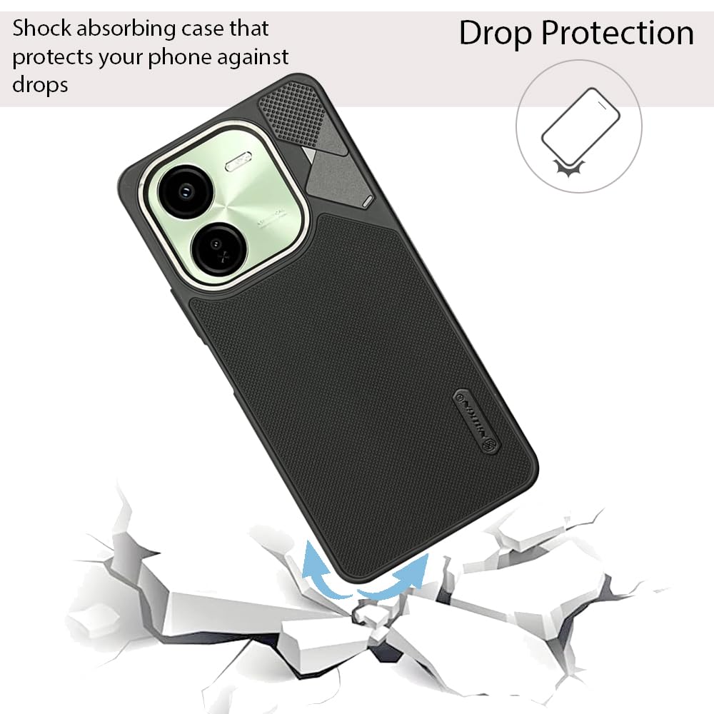 NIUKIN Fancy Super Frosted Dotted Case with Camera Ring for Vivo Y37 Pro