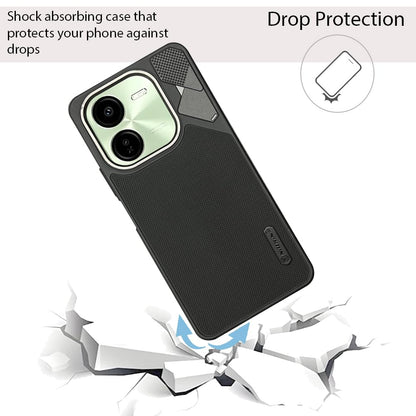 NIUKIN Fancy Super Frosted Dotted Case with Camera Ring for Vivo Y37 Pro