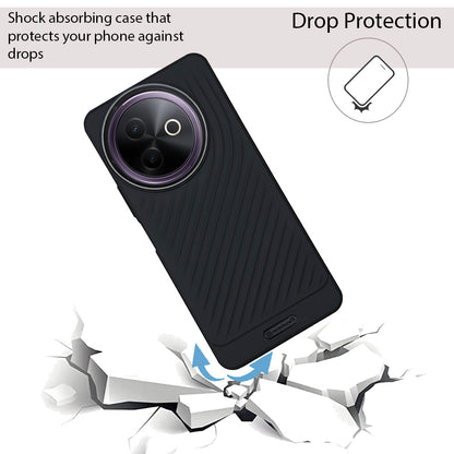 Ripple Wave Case with Metallic Camera Ring for Vivo Y39(5G)