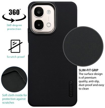 NIUKIN Super Frosted Dotted Case with Camera Ring for Vivo Y51 Pro