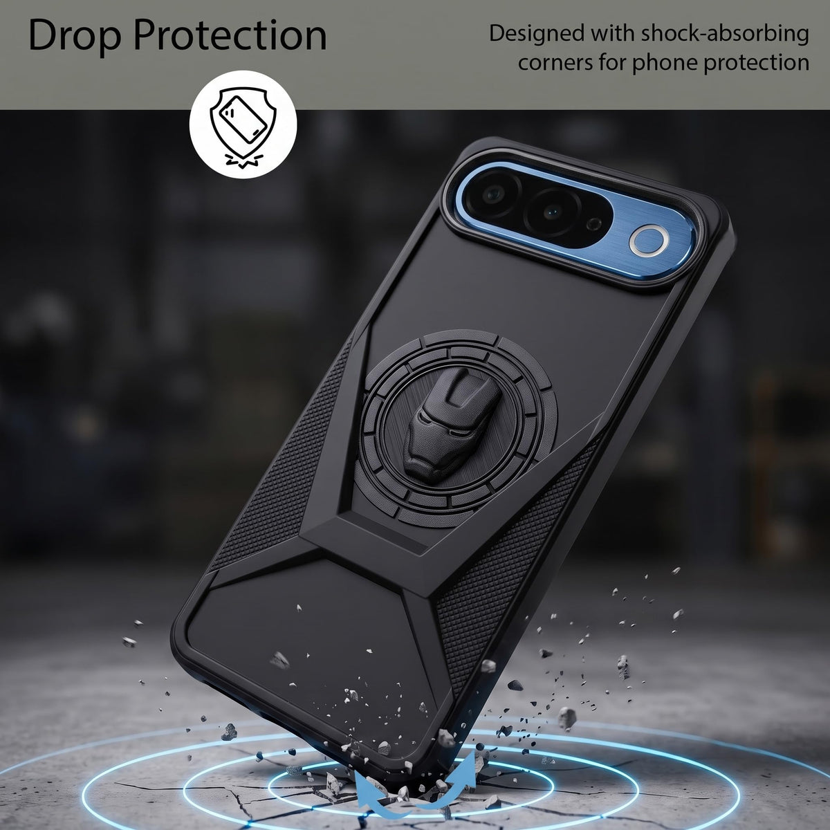 IR Superhero Armor Case with Camera Ring for iQOO Z11