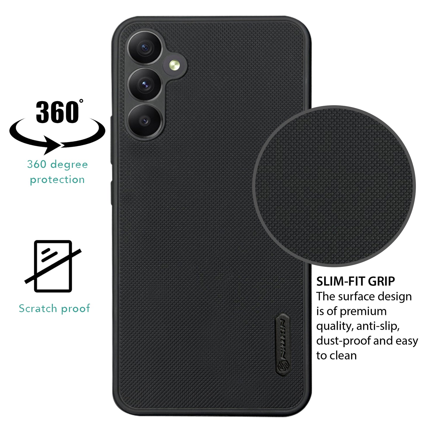 NIUKIN Super Frosted Dotted Case for Samsung A05