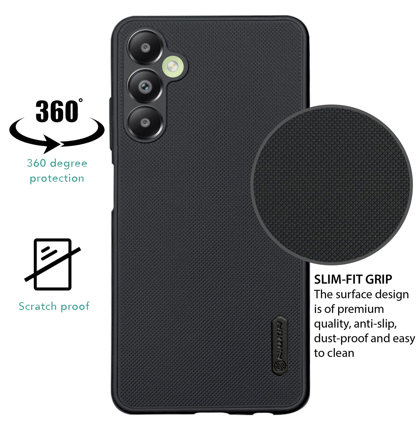NIUKIN Super Frosted Dotted Case for Samsung A05s