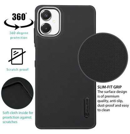 NIUKIN Super Frosted Dotted Case with Camera Ring for Samsung A06 5G