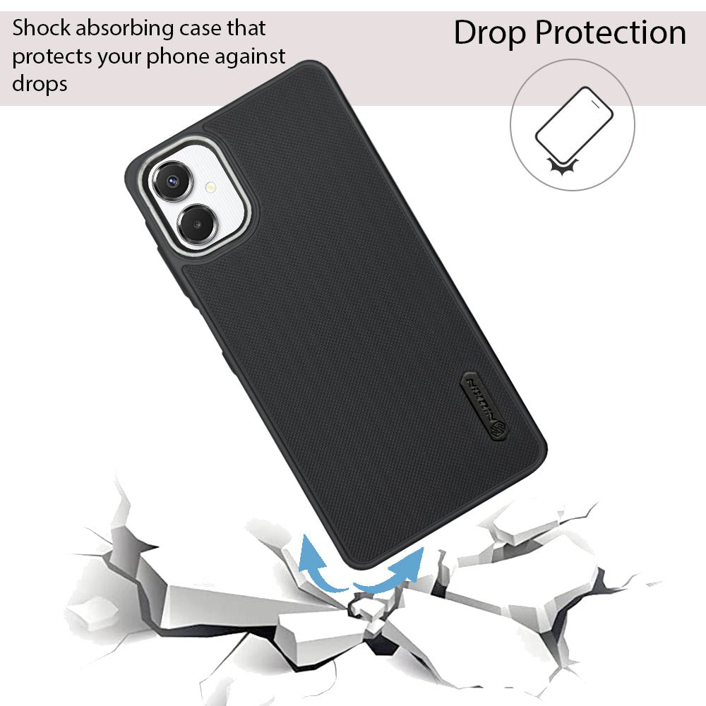 NIUKIN Super Frosted Dotted Case with Camera Ring for Samsung A06 5G