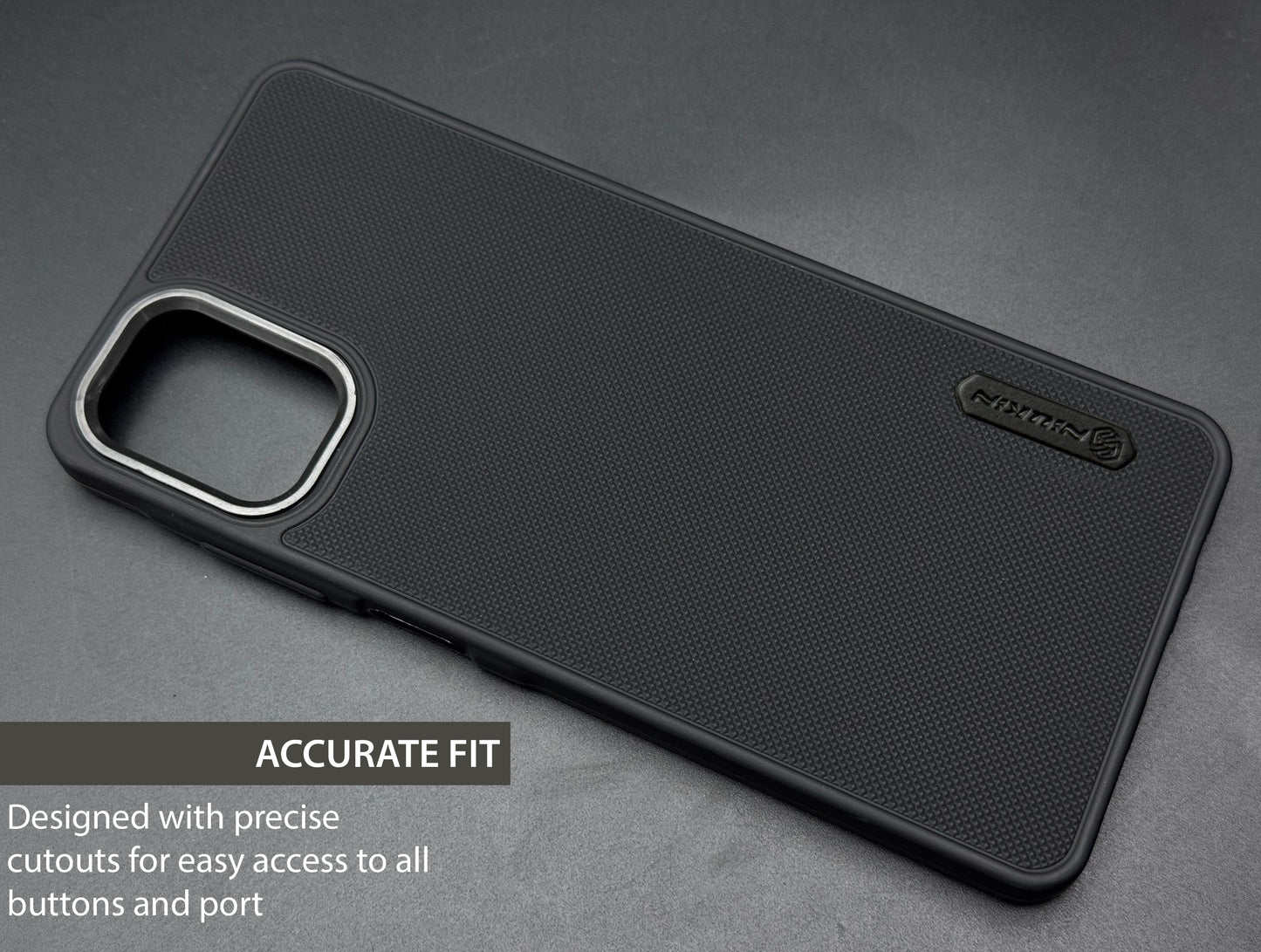 NIUKIN Super Frosted Dotted Case with Camera Ring for Samsung A06 5G