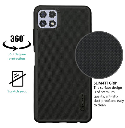 NIUKIN Super Frosted Dotted Case for Samsung A22 5G