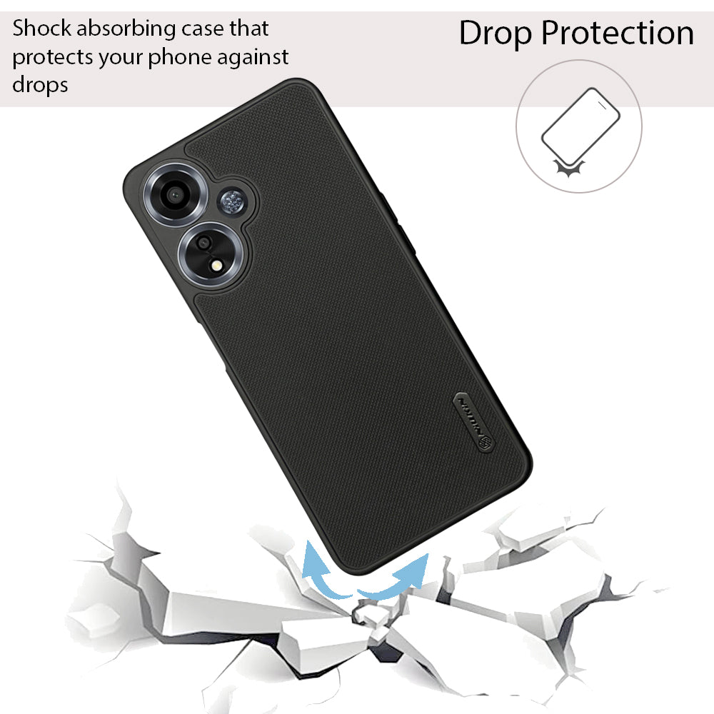 NIUKIN Super Frosted Dotted Case for Oppo A59 5G