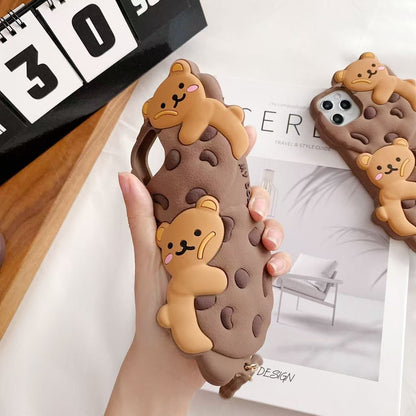 Cookie Bear Case with Cookie Keychain for iPhone 16 Pro Max