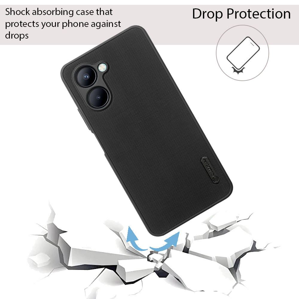 NIUKIN Super Frosted Dotted Case for Realme C33