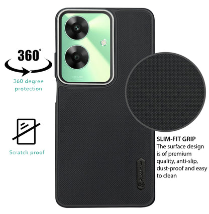 NIUKIN Super Frosted Dotted Case with Camera Ring for Realme C61