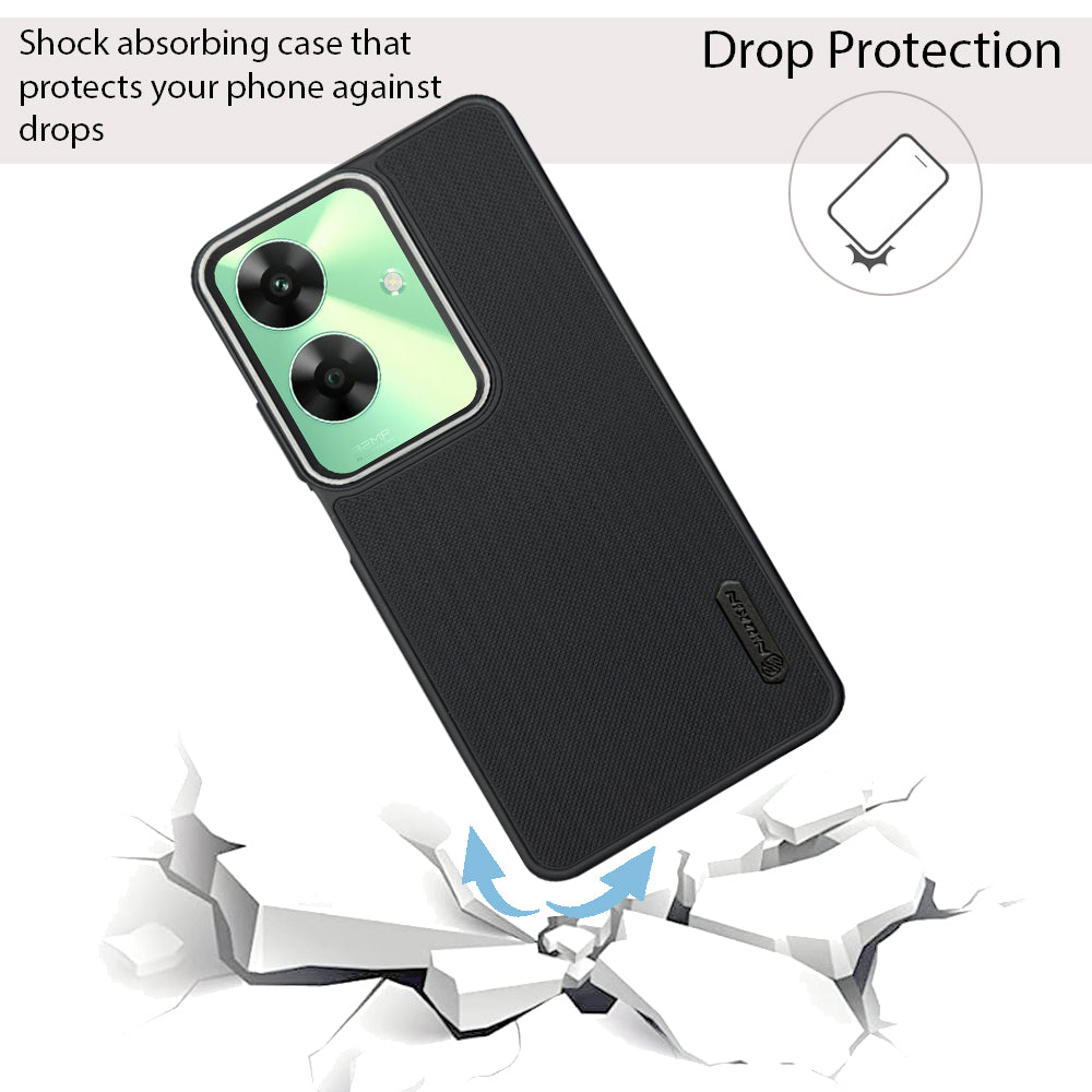 NIUKIN Super Frosted Dotted Case with Camera Ring for Realme C61