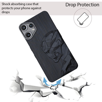IR Superhero Side Face Prism Case with Metallic Camera Ring for CMF by Nothing Phone 2 Pro