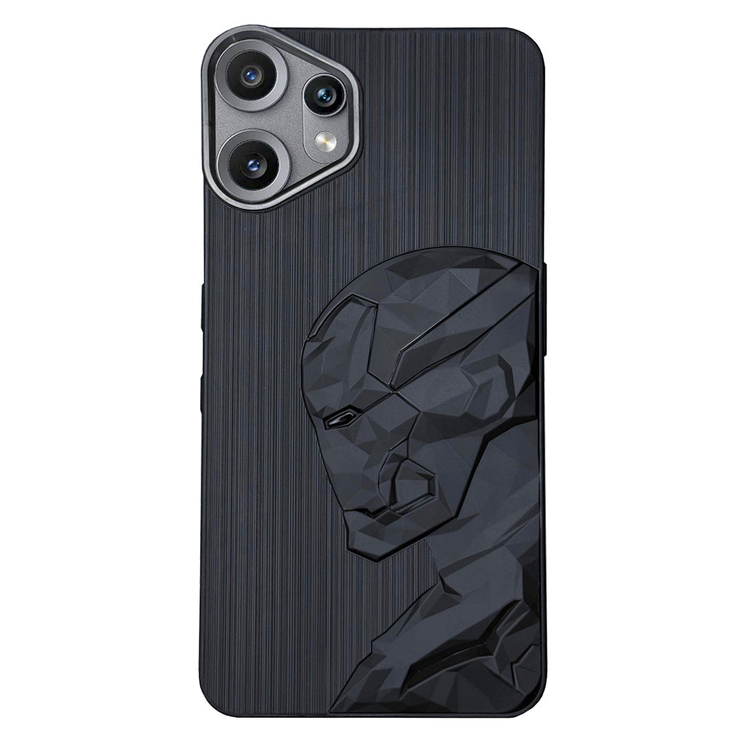 IR Superhero Side Face Prism Case with Metallic Camera Ring for CMF by Nothing Phone 2 Pro