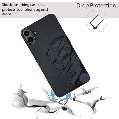 IR Superhero Side Face Prism Case with Metallic Camera Ring for CMF by Nothing Phone 1