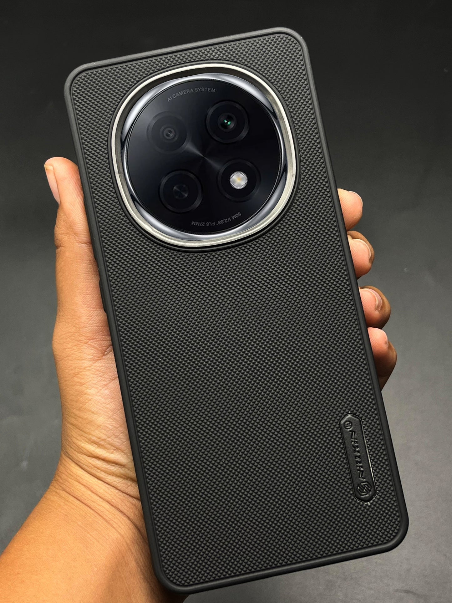 NIUKIN Super Frosted Dotted Case with Camera Ring for Oppo F29 Pro