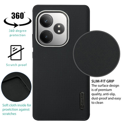 NIUKIN Super Frosted Dotted Case with Camera Ring for Realme GT 6