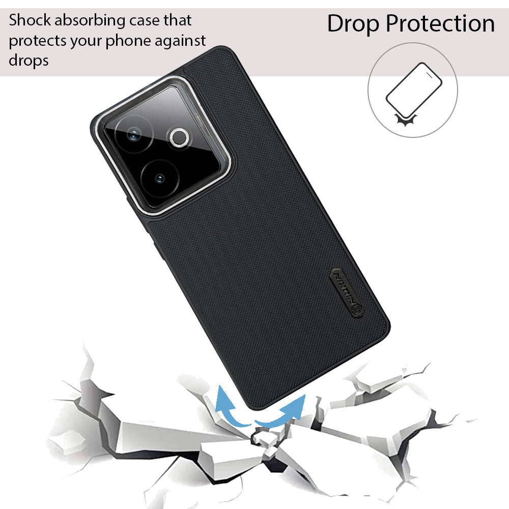 NIUKIN Super Frosted Dotted Case with Camera Ring for Realme GT 7