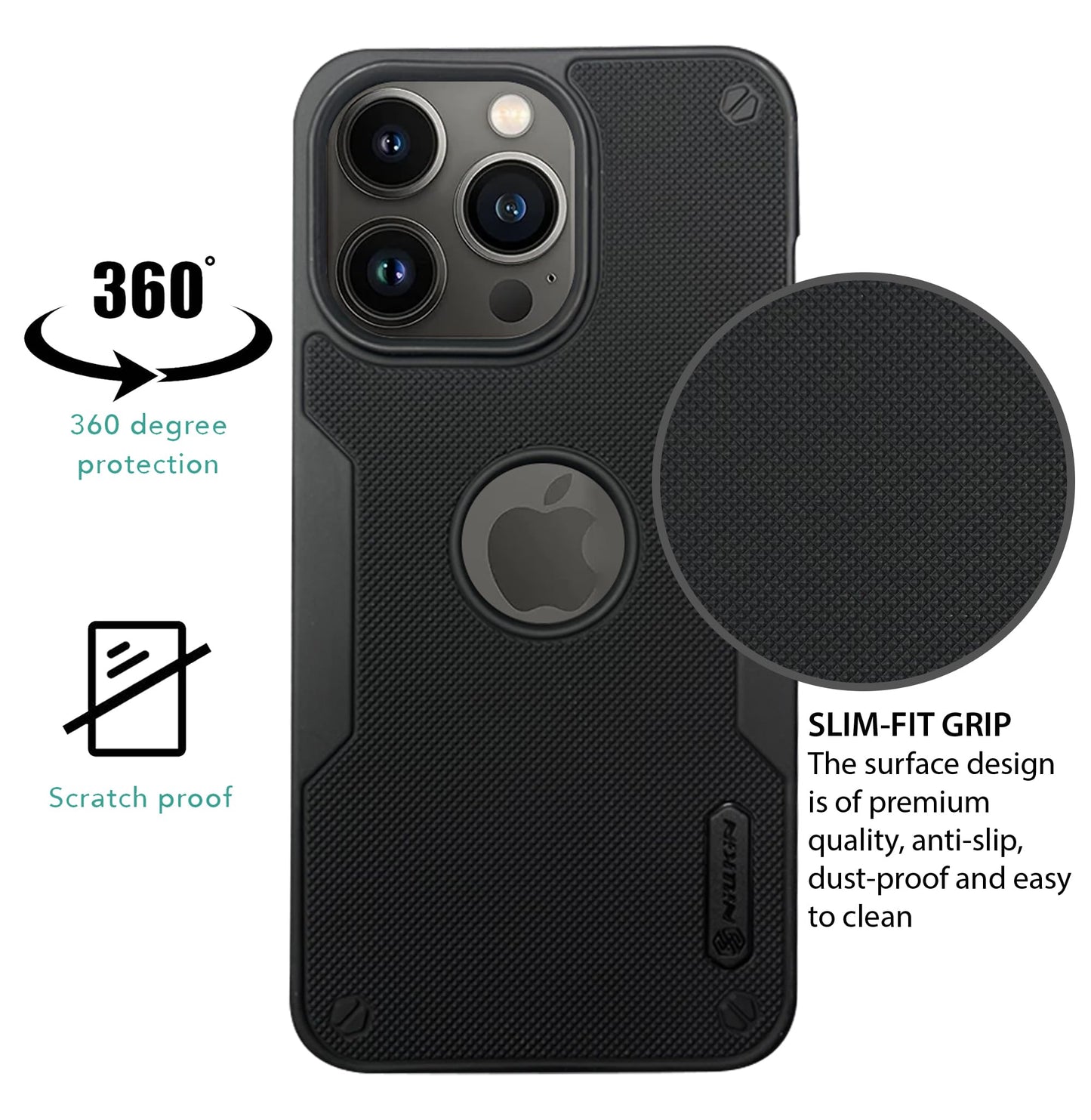 NIUKIN Super Frosted Pro Shield Dotted Case for iPhone 13 Pro