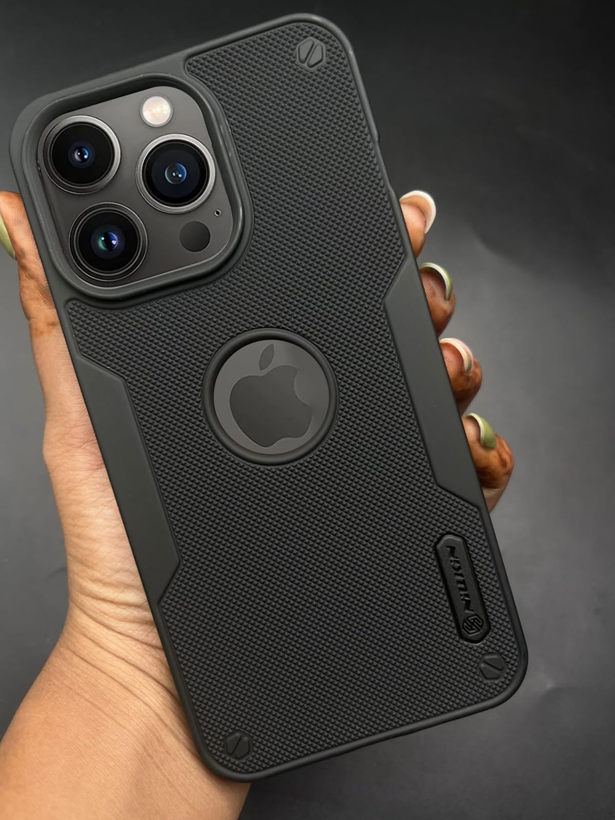 NIUKIN Super Frosted Pro Shield Dotted Case for iPhone 13 Pro