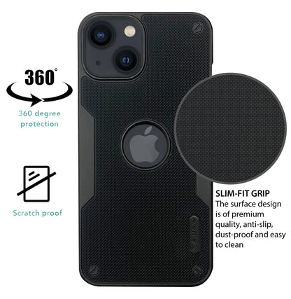 NIUKIN Super Frosted Pro Shield Dotted Case for iPhone 14
