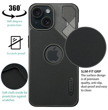 NIUKIN Fancy Super Frosted Dotted Case with Camera Ring for iPhone 13