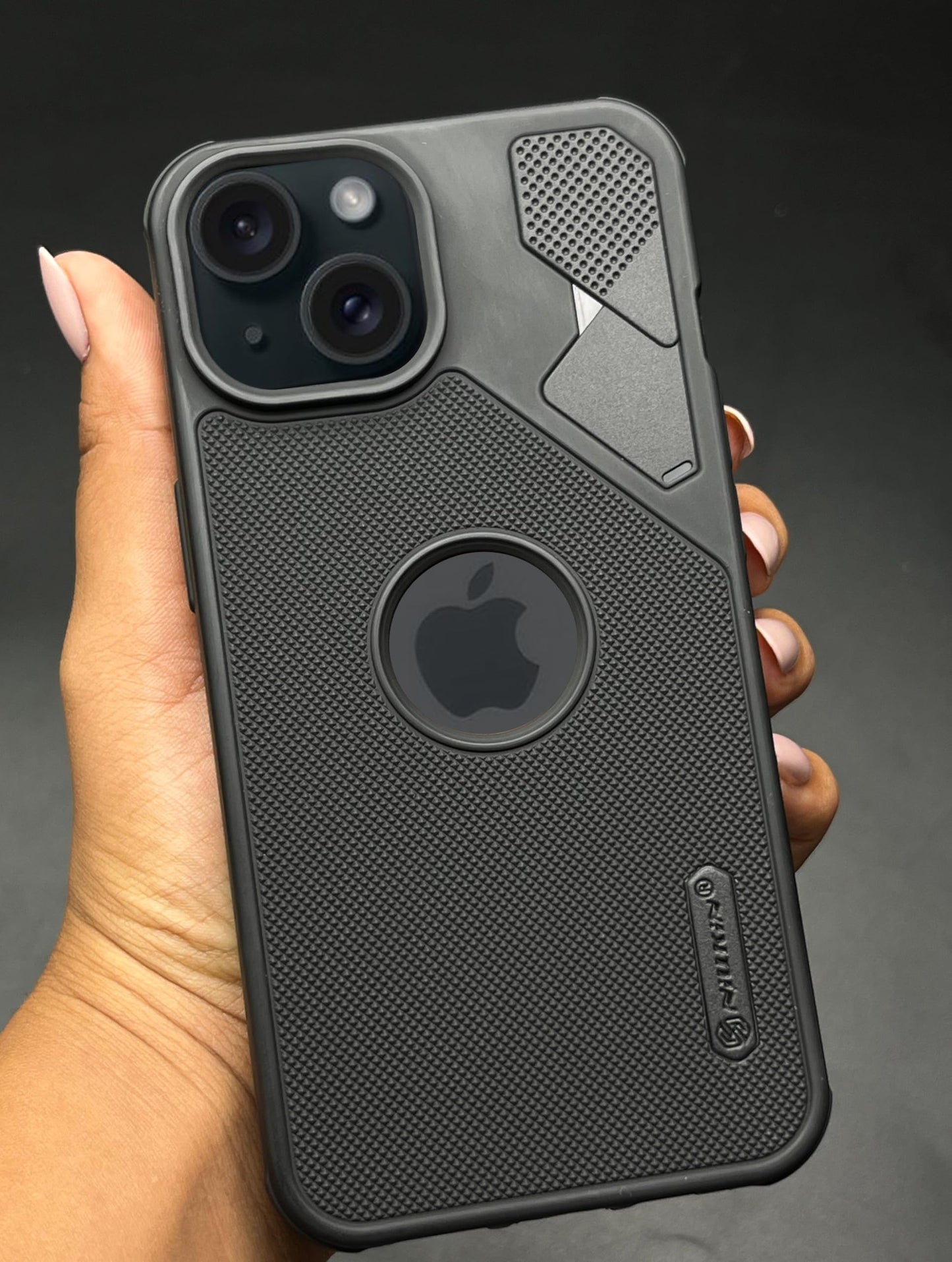 NIUKIN Fancy Super Frosted Dotted Case with Camera Ring for iPhone 13