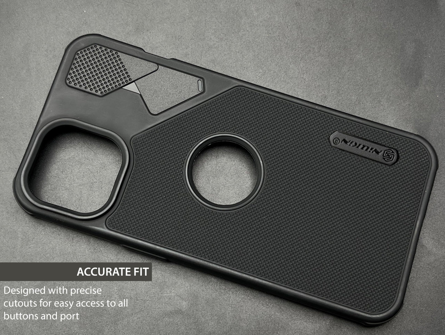 NIUKIN Fancy Super Frosted Dotted Case with Camera Ring for iPhone 13