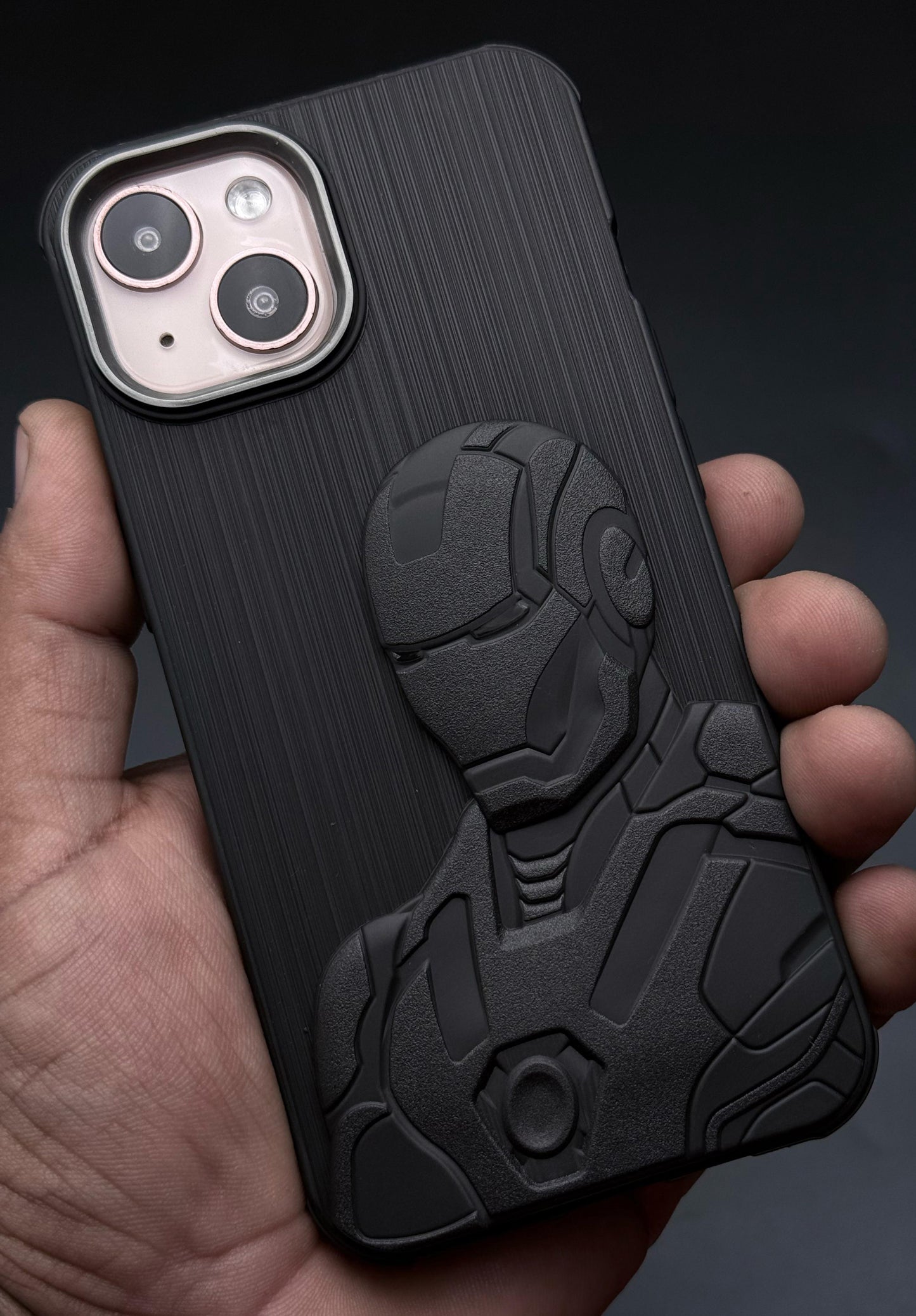 IR Superhero Armor Case with Metallic Camera Ring for iPhone 13