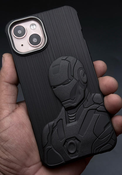 IR Superhero Armor Case with Metallic Camera Ring for iPhone 13