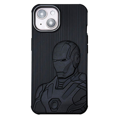 IR Superhero Armor Case with Metallic Camera Ring for iPhone 13