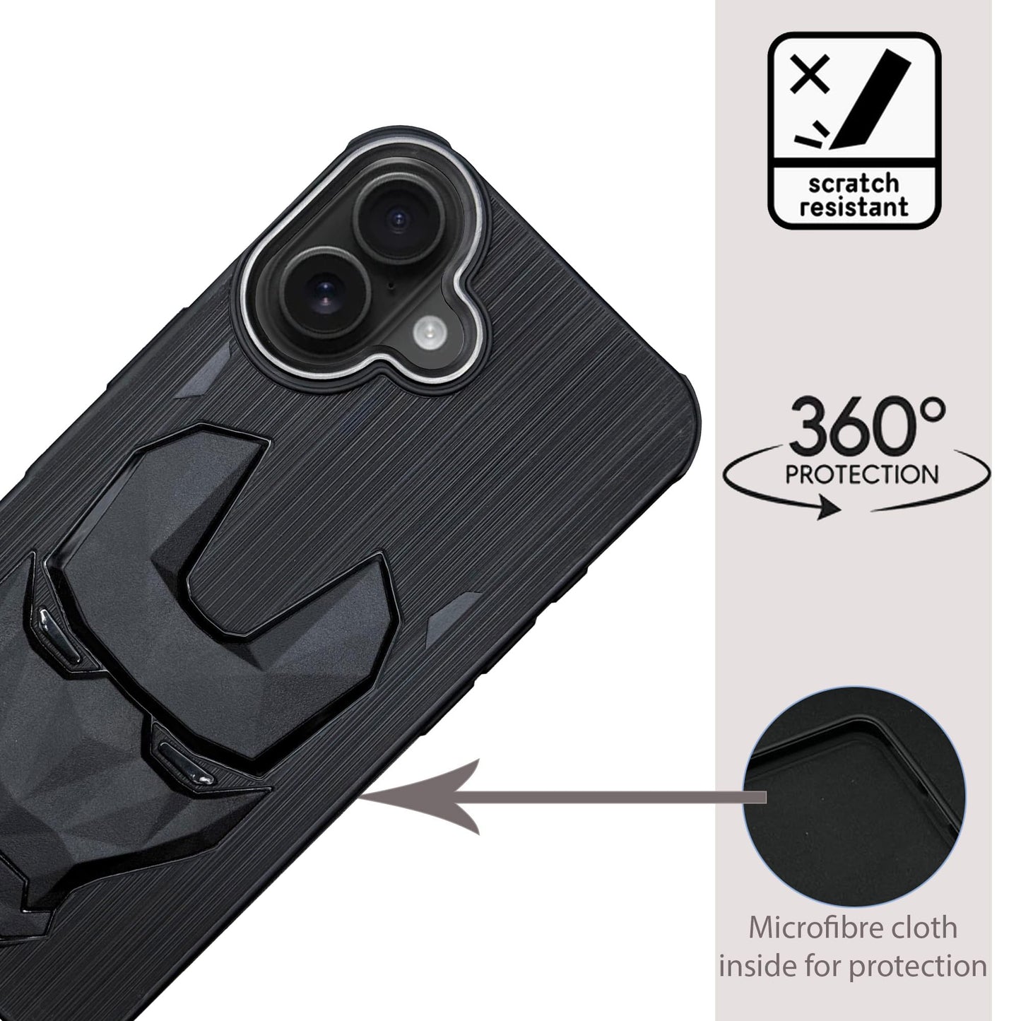 IR Mask Case with Camera Ring for iPhone 16