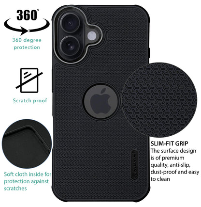 Niukin Grip Guard Back Case with Camera Ring for iPhone 16