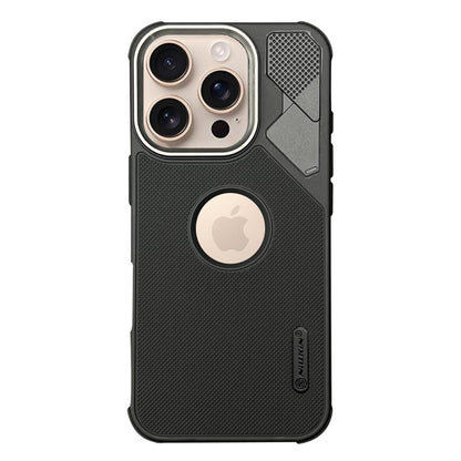 NIUKIN Fancy Super Frosted Dotted Case with Camera Ring for iPhone 16 Pro